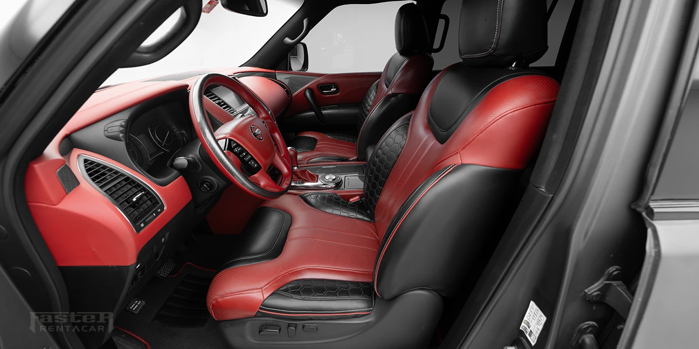 Black Hawk Nissan Patrol Interior Front Seats